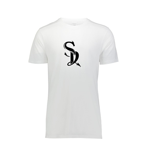 [FTSCUBWH-AS-LOGO2] Decker Men's Tri-Blend T-Shirt - Short Sleeve (Adult S, White, Logo 2)