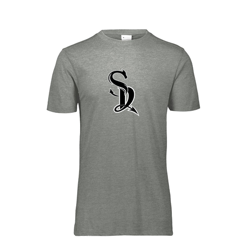 [FTSCUBGY-YS-LOGO2] Decker Youth Tri-Blend T-Shirt - Short Sleeve (Youth S, Gray, Logo 2)