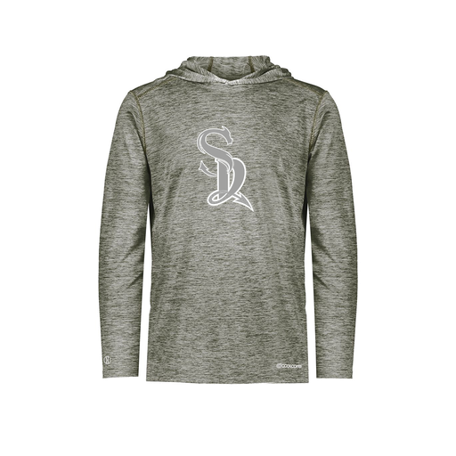 [FOLHCGGY-AS-LOGO1] Decker Men's Charge Hoodie (Adult S, Gray, Logo 1)