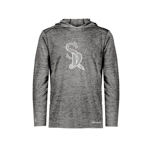 [FOLHCGBK-YS-LOGO1] Decker Youth Charge Hoodie (Youth S, Black, Logo 1)